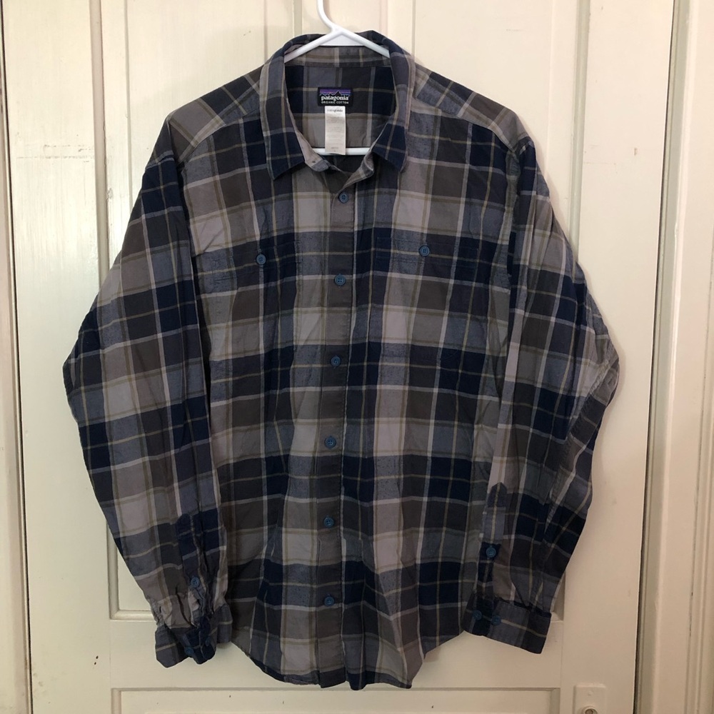 Patagonia Men’s Long-Sleeved Pima Cotton Shirt Size Large